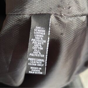 Alfani Black Leather Jacket